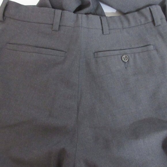 Banana Republic Mens Slacks Size 31/32 Gavin Black Chino Pants Wool Blend EUC - Picture 5 of 6